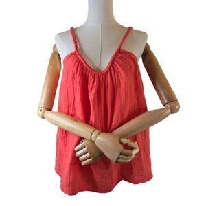 NWT Universal Thread Gauze Coral Scoop Neck Tank Top S XL XXL Braided